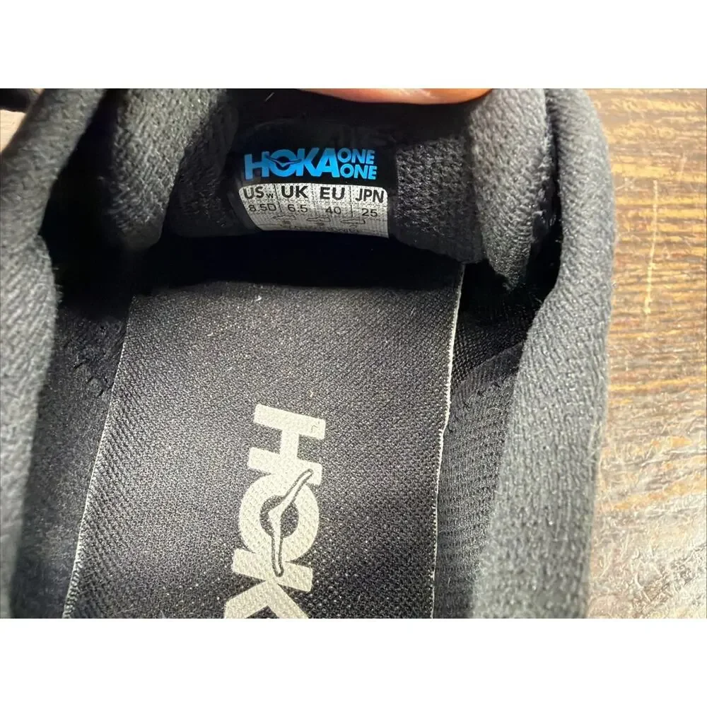 Hoka Arahi 8 Wide Women's Size 8.5D Black White Running Shoes Comfort Sneakers